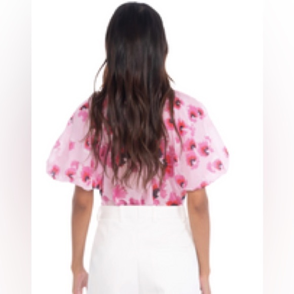 Anthropologie Banjanan Santos Blouse Size Medium Color Pink - Picture 8 of 8